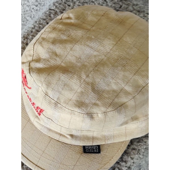 Peter Grimm Plaid Cadet Hat Lined Cap Adjustable Strapback‎ Brown/Tan Pro Rodeo - Picture 4 of 9